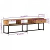 Szafka pod TV, 160x30x45 cm, lite drewno akacjowe