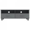 Szafka pod TV HAMAR, ciemnoszara, 106x40x40 cm, drewno sosnowe
