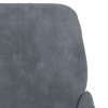 Fotel, ciemnoszary, 62x79x79 cm, obity aksamitem