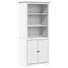 Biblioteczka BODO, biała, 82x40x173 cm, lite drewno sosnowe