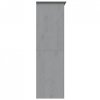 Szafa BODO, szara, 146x53,5x173 cm, lite drewno sosnowe