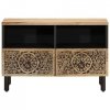 Szafka pod telewizor, 70x33x46 cm, lite drewno mango