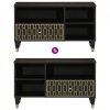 Szafka pod telewizor, 80x33x46 cm, lite drewno mango