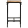 Stolik barowy, 60x55x107 cm, surowe drewno mango
