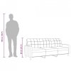 Sofa 3-osobowa, brązowa, 180 cm, tapicerowana tkaniną