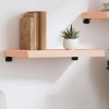 Półka, 60x30x(2-6) cm, surowe lite drewno dębowe