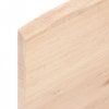 Półka, 80x30x2 cm, surowe lite drewno dębowe