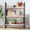 Półka, 80x40x(2-6) cm, surowe lite drewno dębowe