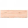 Półka, 100x30x(2-4) cm, surowe lite drewno dębowe