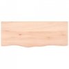 Półka, 100x40x(2-4) cm, surowe lite drewno dębowe