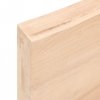 Półka, 100x50x(2-6) cm, surowe lite drewno dębowe