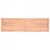 Półka, brązowa, 180x50x(2-4) cm, lakierowane lite drewno dębowe