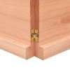 Półka, brązowa, 180x50x(2-4) cm, lakierowane lite drewno dębowe