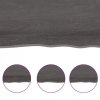 Półka, ciemnobrązowa, 100x40x(2-6) cm, wykończone drewno dębowe