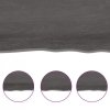 Półka, ciemnobrązowa, 100x60x(2-6) cm, wykończone drewno dębowe