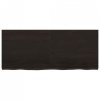 Półka, ciemnobrązowa, 120x50x(2-4) cm, wykończone drewno dębowe