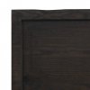 Półka, ciemnobrązowa, 140x40x(2-6) cm, wykończone drewno dębowe