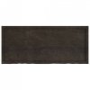 Półka, ciemnobrązowa, 140x60x(2-4) cm, wykończone drewno dębowe