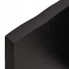 Półka, ciemnobrązowa, 220x60x(2-4) cm, wykończone drewno dębowe