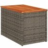 Stoliki ogrodowe, 2 szt., szare, 55x34x37 cm