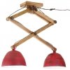 Lampa sufitowa, 25 W, postarzany czerwony, 29x18x85 cm, E27