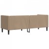 Sofa Chesterfield, 3-os., cappuccino, sztuczna skóra