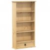 Szafka na płyty CD Corona, 52x17,5x103 cm, lite drewno sosnowe