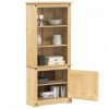 Kredens Corona, 74x38x170 cm, lite drewno sosnowe