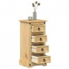 Szafka nocna Corona, 35x32,5x74 cm, lite drewno sosnowe