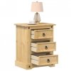 Szafka nocna Corona, 53x39x66 cm, lite drewno sosnowe