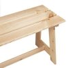 ławka ogrodowa  119x35x47 cm z litego drewna sosnowego