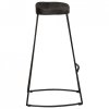 Hokery barowe 2 szt. Czarny 45x40x78 cm Drewno lite Mango