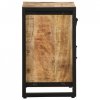 Szafka nocna, 40x30x50 cm, lite, surowe drewno mango