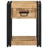 Szafki nocne 2 szt. 40x35x50 cm Drewno lite surowe Mango