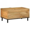 Stolik kawowy Brązowy 80x50x40 cm Drewno lite Mango