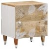 Szafka nocna, 40x33,5x46 cm, lite drewno mango