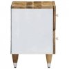 Szafki nocne, 2 szt., 40x33,5x46 cm, lite drewno mango