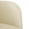 Sofa Fotel z Podłokietnikami Kremowy 54 cm Skóra ekologiczna
