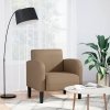 Sofa Fotel z Podłokietnikami Cappuccino 54 cm Skóra ekologiczna