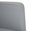 Sofa Fotel z Podłokietnikami Jasnoszary 53 cm Tkanina