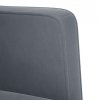 Sofa Fotel z Podłokietnikami Ciemnoszary 53 cm Aksamit
