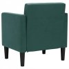 Sofa Fotel z Podłokietnikami Ciemnozielony 53 cm Aksamit