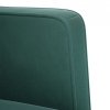 Sofa Fotel z Podłokietnikami Ciemnozielony 53 cm Aksamit