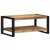Stolik kawowy 90x50x38 cm lite drewno surowe mango