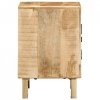Szafka nocna 40x32x46 cm Drewno lite Surowe Mango