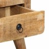 Szafka nocna 40x32x46 cm Drewno lite Surowe Mango