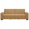 Sofa 3-osobowa, brązowa, 180 cm, tapicerowana aksamitem