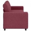 Sofa 3-osobowa, winna czerwień, 180 cm, tkaniną
