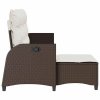 Rozkładana Sofa Ogrodowa z Poduszkami w Kształcie Litery L
