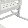 Krzesło bujane  Białe 70x92x108 cm HDPE